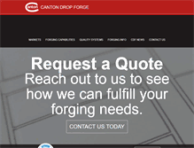 Tablet Screenshot of cantondropforge.com